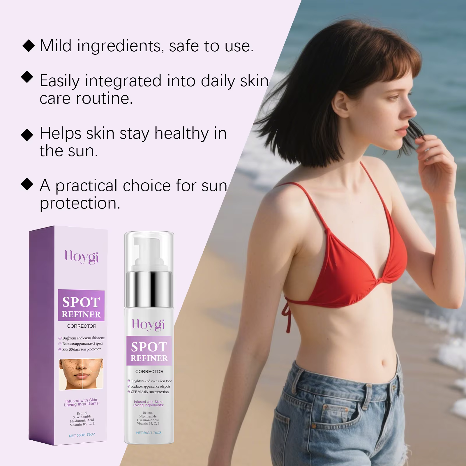 Crème anti-taches noires pour éclaircir la peau du visage