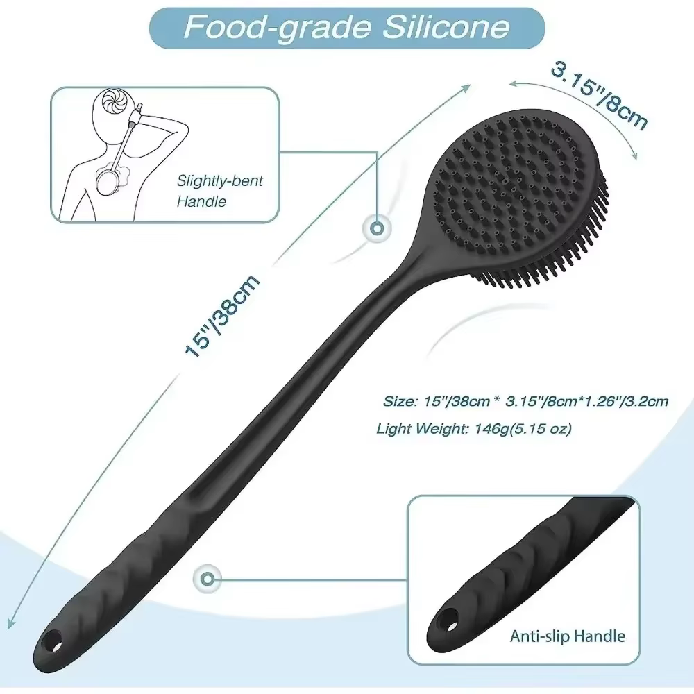 Brosse à récurer pour dos doux