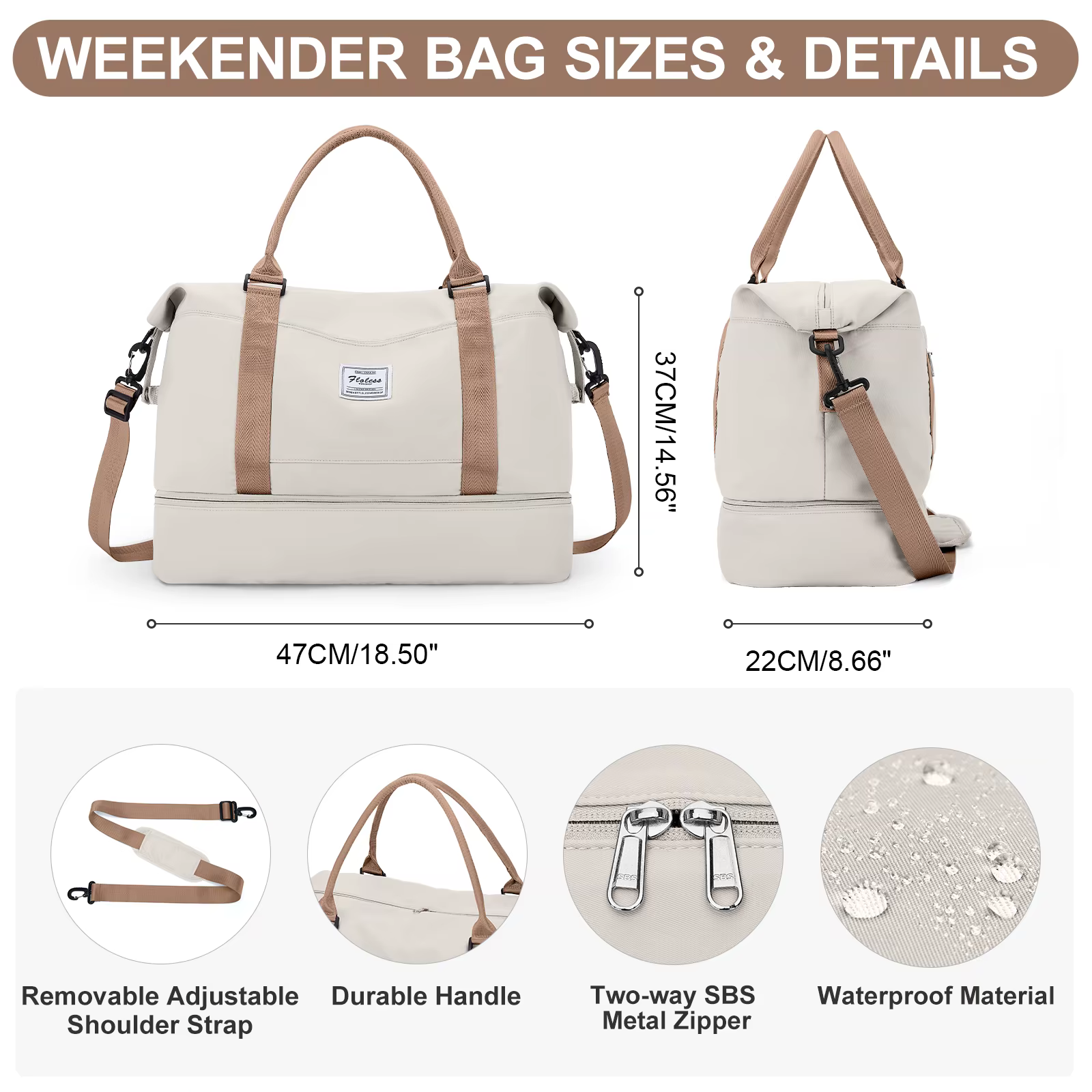 Sac de sport, bagage à main, sac de voyage, sac à dos de week-end, sac de naissance clinique d'hôpital pour femmes, bagage à main, sac de voyage grand