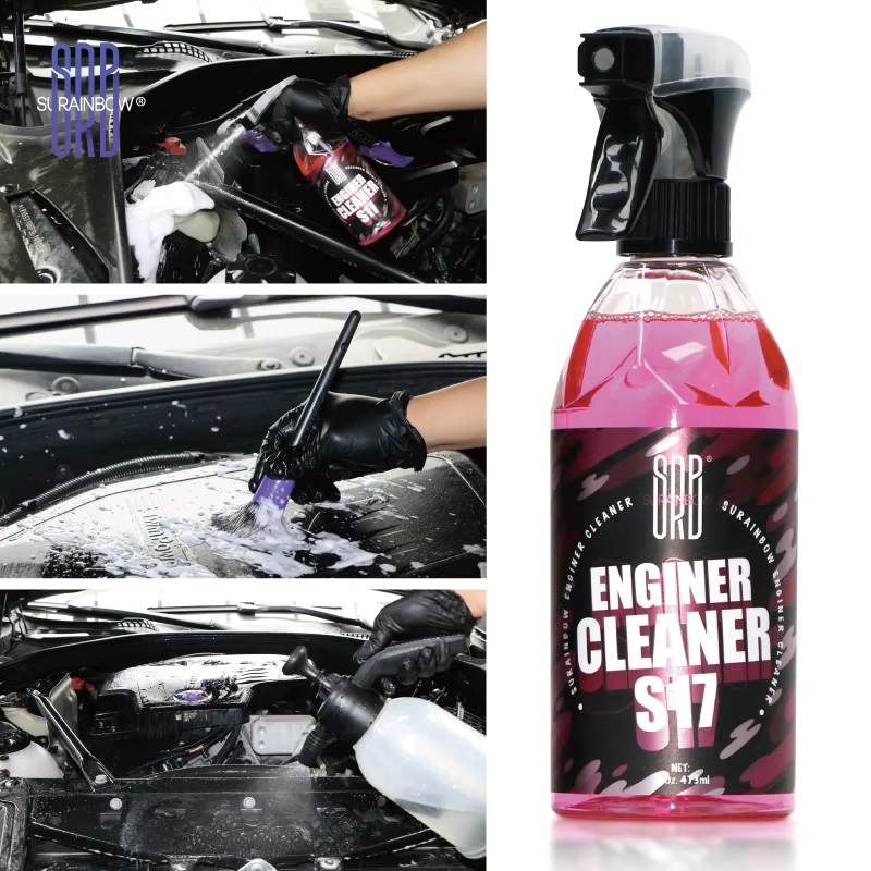 Nettoyeur de baie moteur, décontamination puissante, huile de nettoyage, poussière, produit dissolvant de graisse, nettoie rapidement la graisse et l'accumulation de graisse