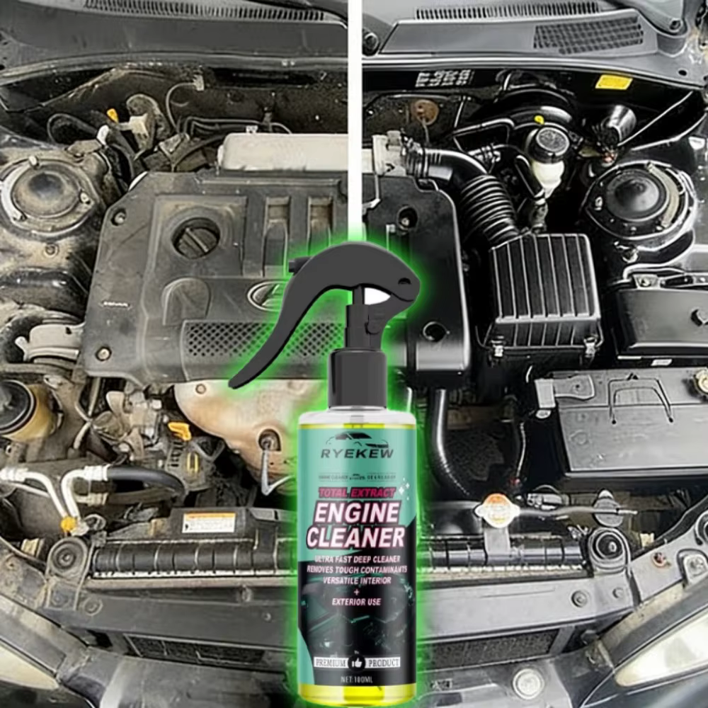 Nettoyant Puissant pour Compartiment Moteur – Dégraissant Profond, Éliminateur de Graisse et Poussière, Protecteur de Brillance Moteur, Entretien Détail