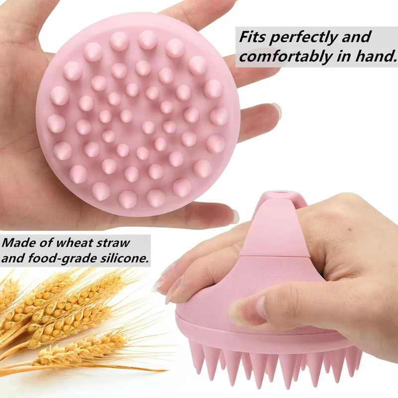 Brosse de massage du cuir chevelu pour le shampoing