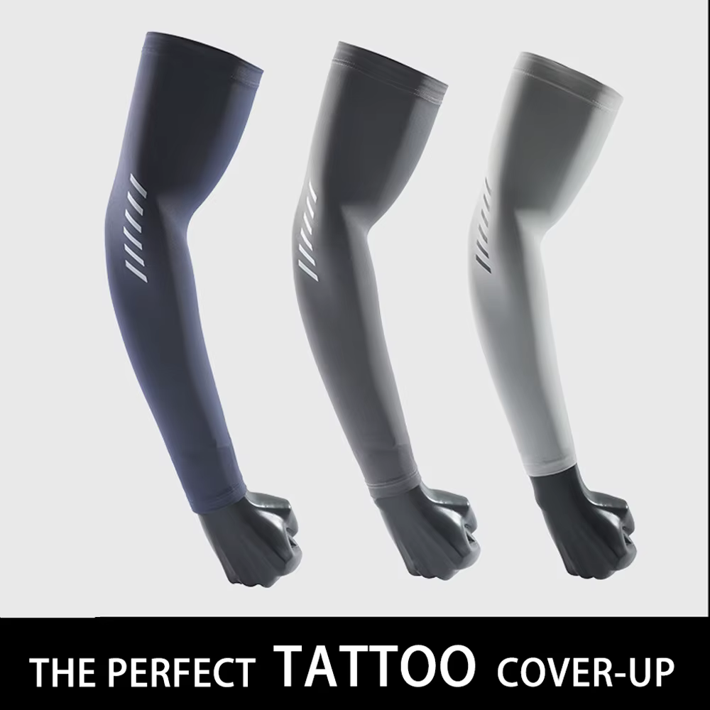 Manchons de protection solaire pour hommes, gants en soie glacée pour l'été, design fin, protection UV, pour la conduite et le cyclisme, couvre-bras d'extérieur