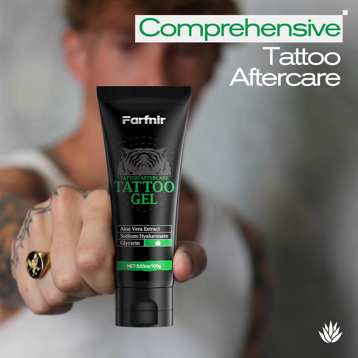 Le gel de tatouage 3, 53 oz/100 g convient à l'hydratation et à l'entretien en profondeur après