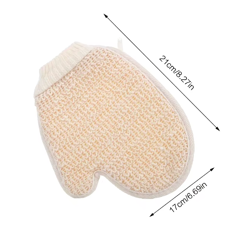 Brosse de gommage corporel en coton et lin