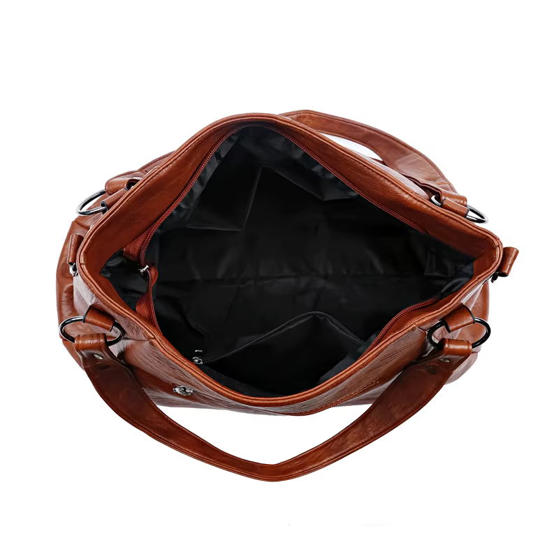 Sac à Main Simple en Cuir Souple de Grande Capacité pour Femme, Fourre-Tout de Luxe Célèbre de Styliste, de Haute Qualité, à la Mode