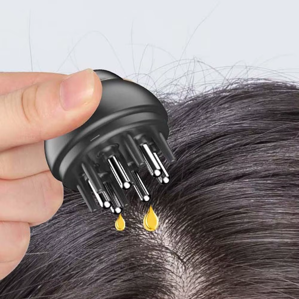 Traitement de repousse des cheveux, sérum de croissance capillaire, applicateur pour le cuir chevelu, peigne guide liquide, peigne de massage, nourrit les racines des cheveux