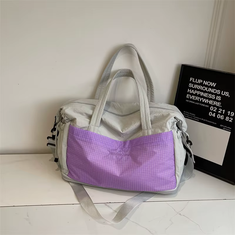 Sac fourre-tout en tissu grande capacité pour femme, peut être porté comme sac à bandoulière, sac à bandoulière ou sac à main, polyvalent pour les déplacements et les voyages, simple et polyvalent, di