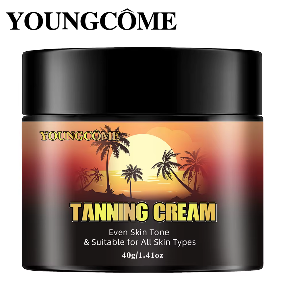YOUNGCOME – crème accélérateur de bronzage marron brillant