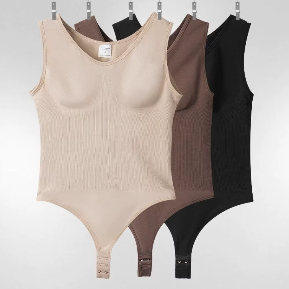 Body sculptant amincissant pour femme, sans manches, post-partum, sans couture, type string