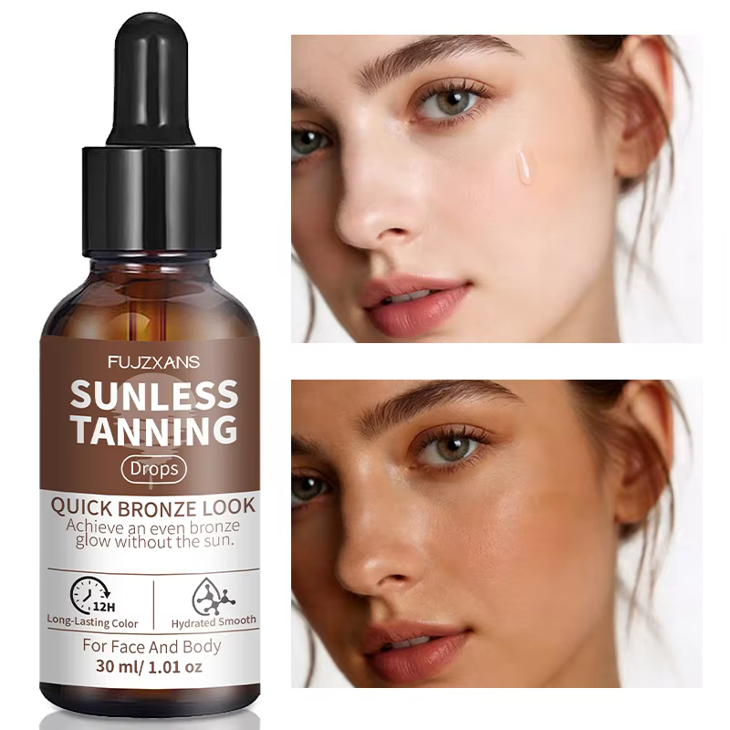 Gouttes autobronzantes 30 ml pour un éclat instantané et un bronzage du visage et du corps
