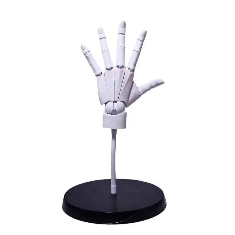 Modèle de main hautement articulé à l'échelle 1/1, mains gauche et droite, Sculpture anatomique articulée pour la référence du dessin artistique, figurine d'anime