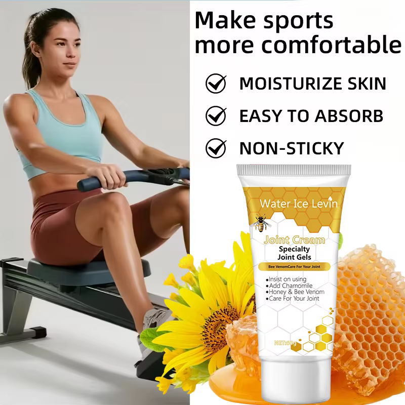 Crème Corporelle Raffermissante Hydratante au Venin d'Abeille Collagène Acide Hyaluronique Miel Apaisante Hypoallergénique 60g pour Tous Types de Peau Quotidien