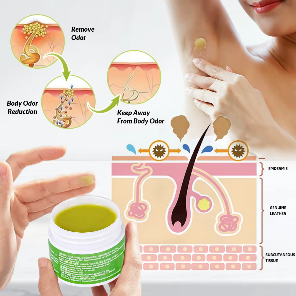Crème déodorante à base de plantes pour aisselles