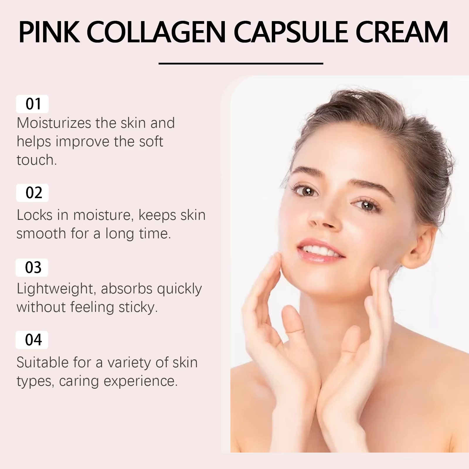 Capsule de collagène hydratante crème