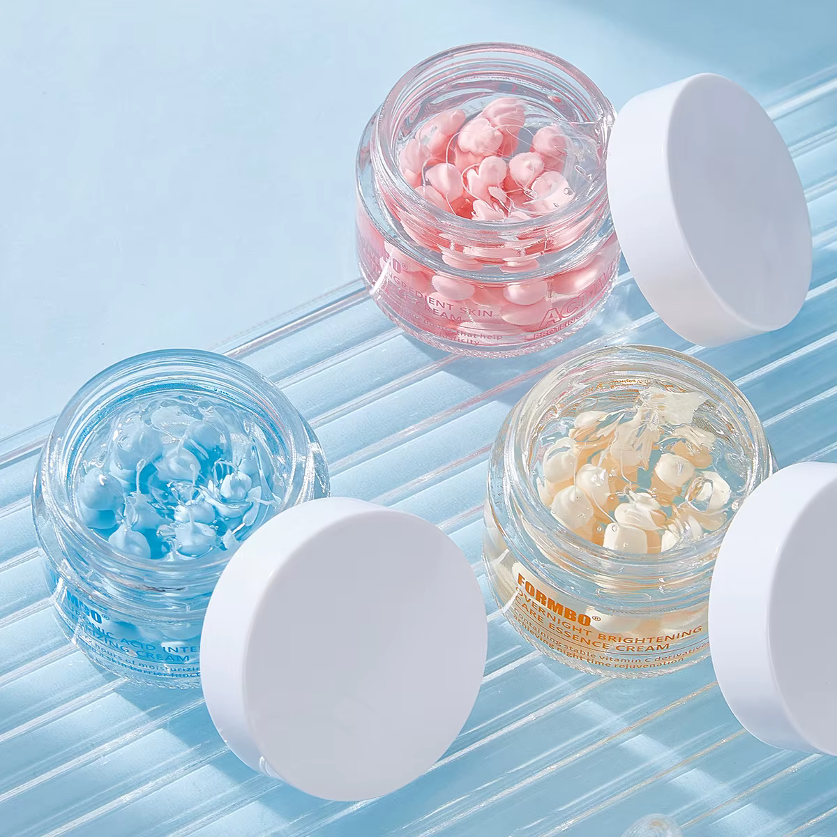 Crème hydratante pour le visage à base de protéines de collagène