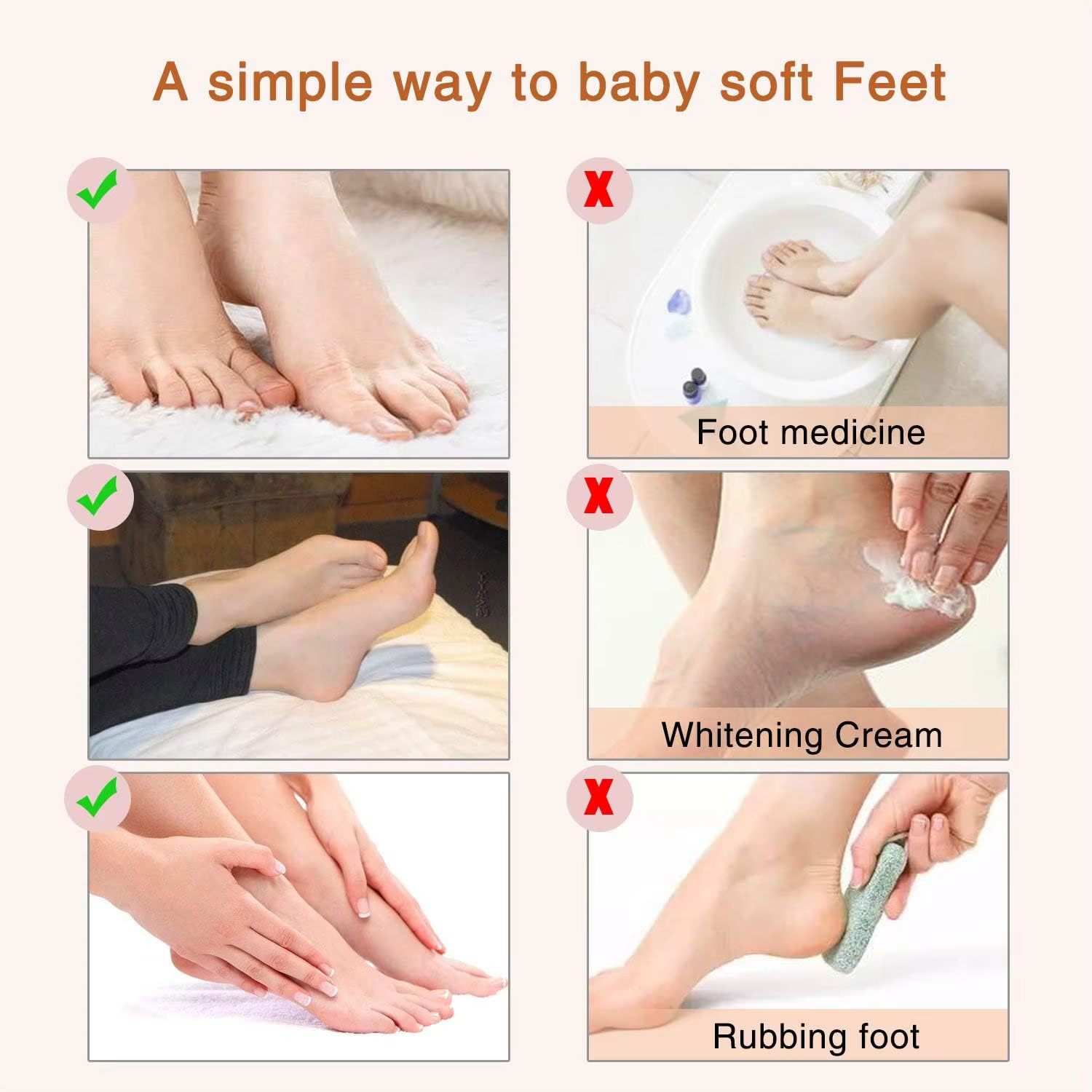 Chaussettes exfoliantes pour les pieds