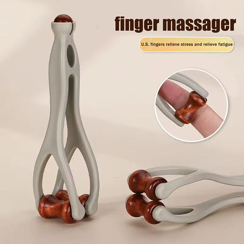Rouleau de massage pour les articulations des doigts avec huile essentielle