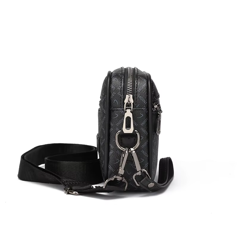 Sac pour hommes d'affaires de haute qualité en cuir PU souple Sac à main pour homme Sac à bandoulière multi-fonctionnel pochette pour hommes avec sangle de taille Sac