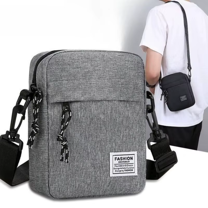 Mini sac à bandoulière pour homme et femme, pochette de téléphone légère et décontractée pour les voyages avec sangle réglable, pour un usage quotidien et les voyages