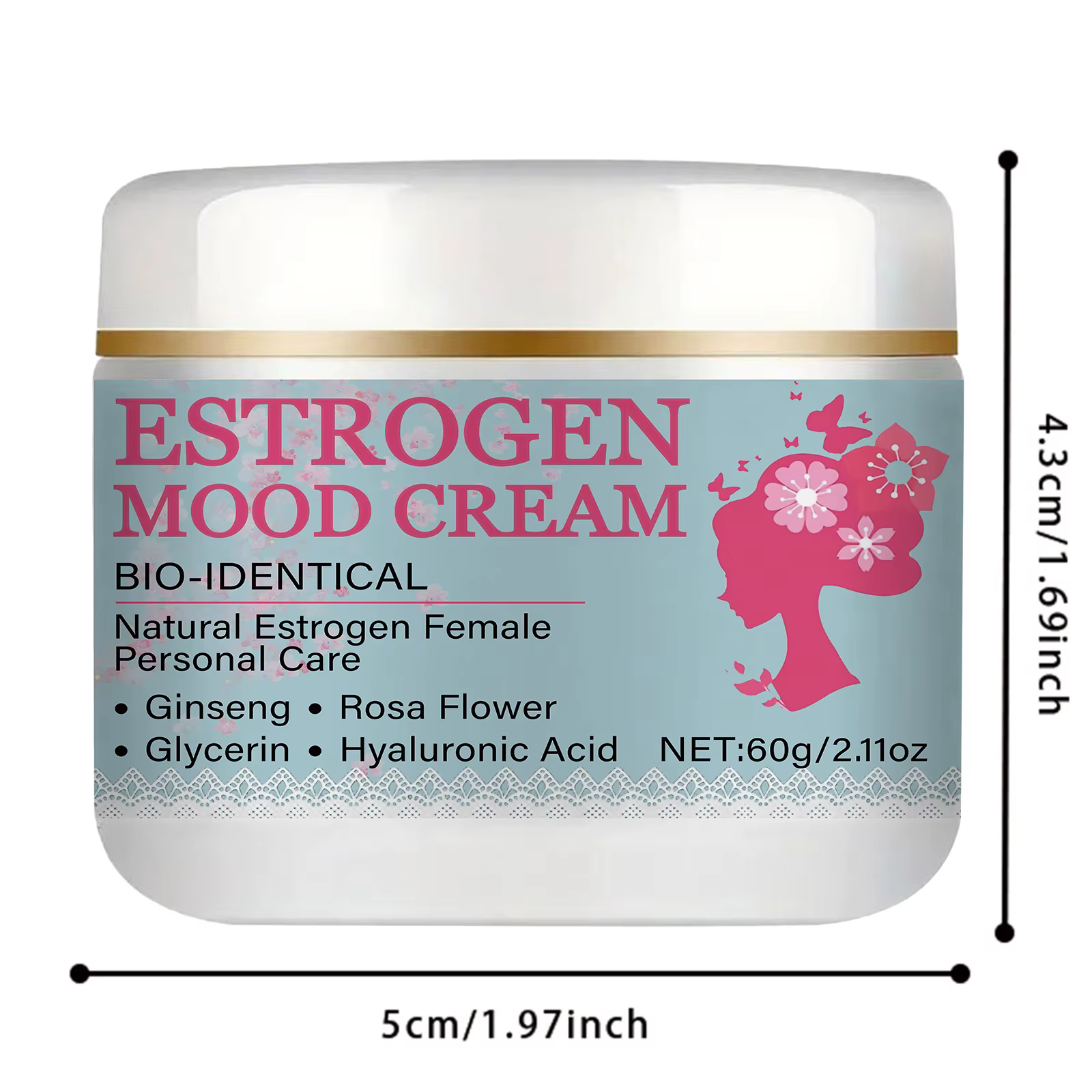 Crème bio-homologue à l'œstrogène
