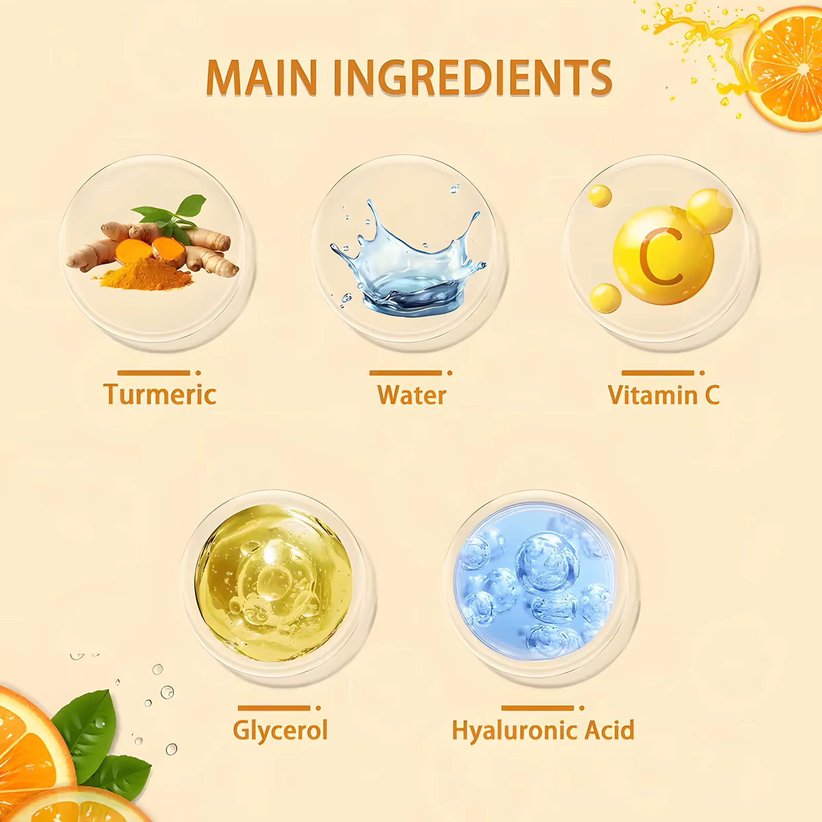 Curcuma et vitamine C cou visage soin rides lignes Lifting blanchiment serrer Double menton Anti-âge rajeunissement