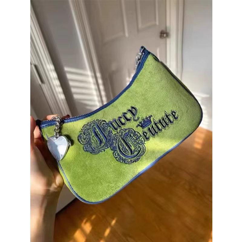 Sac vintage à porter sous le bras, unique, vert, brodé, sac à bandoulière pour filles et femmes, sac baguette tendance, sac bandoulière