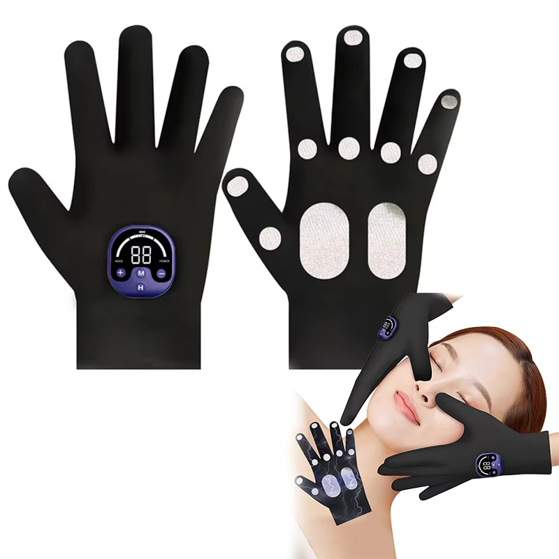 Gants de massage EMS pour le raffermissement de la peau et le contour du corps