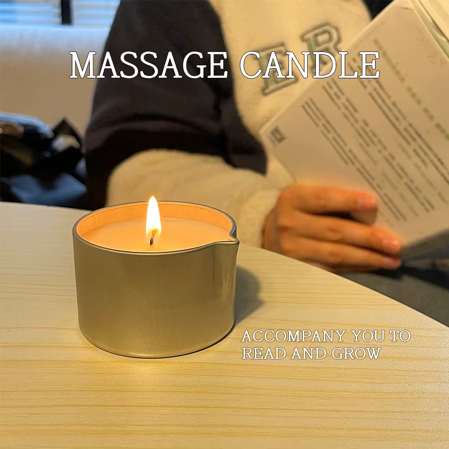 Bougie de Massage-huile essentielle- Six parfums différents