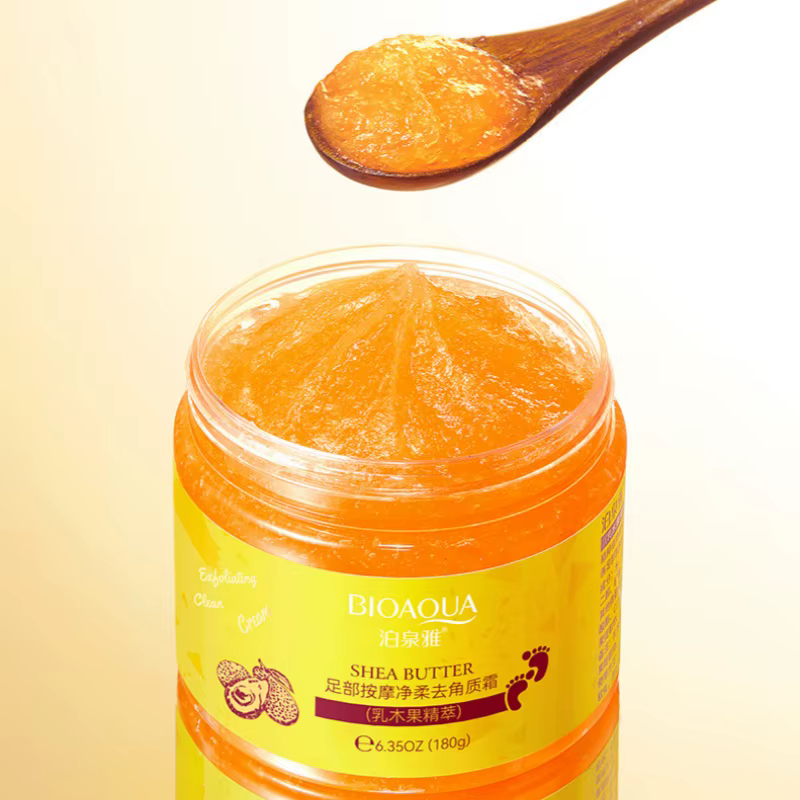 Crème exfoliante pour massage des pieds