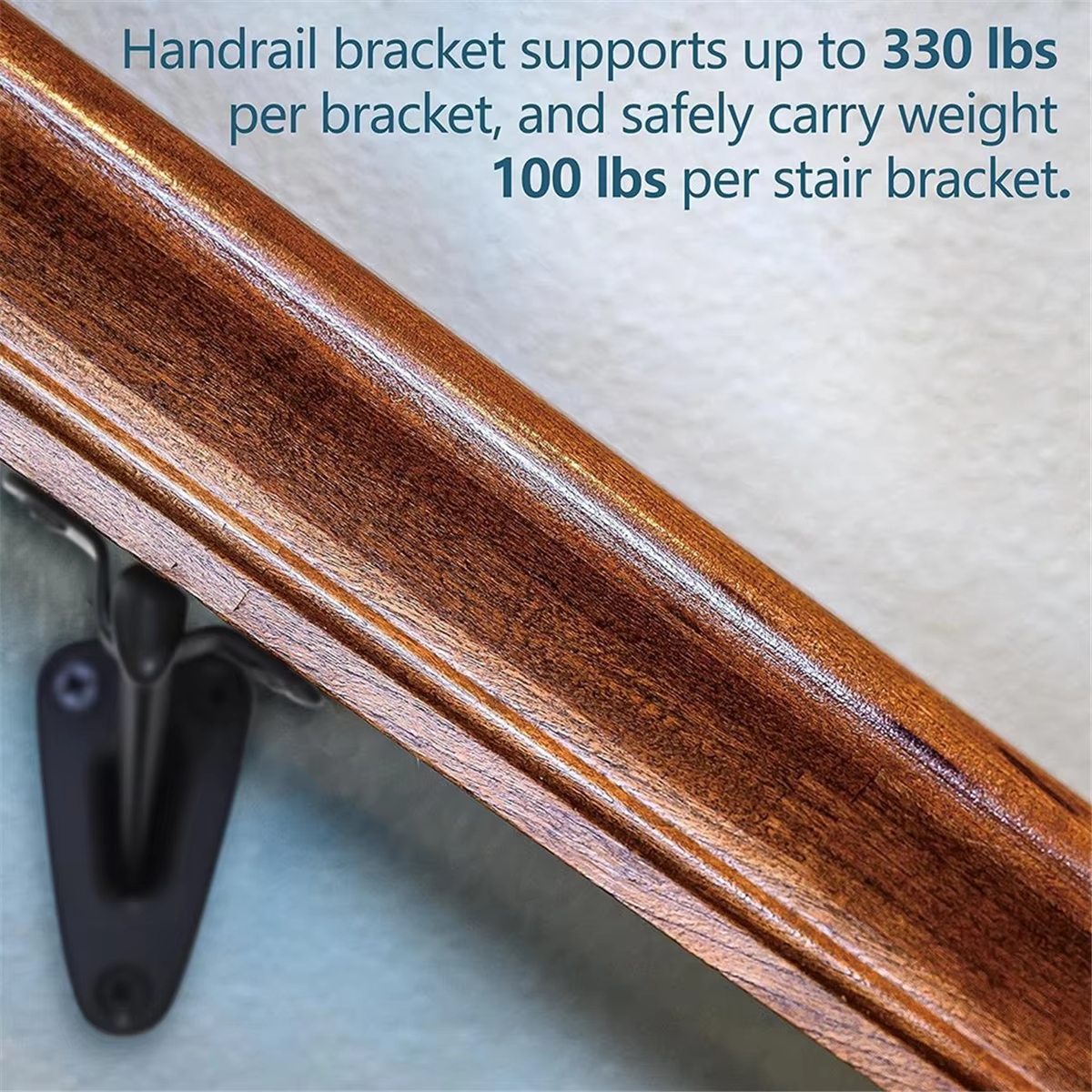 A002 supports de main courante pour escaliers-6 pièces supports de main courante pour escaliers intérieurs ou Support d'escalier extérieur, supports de garde-corps à main