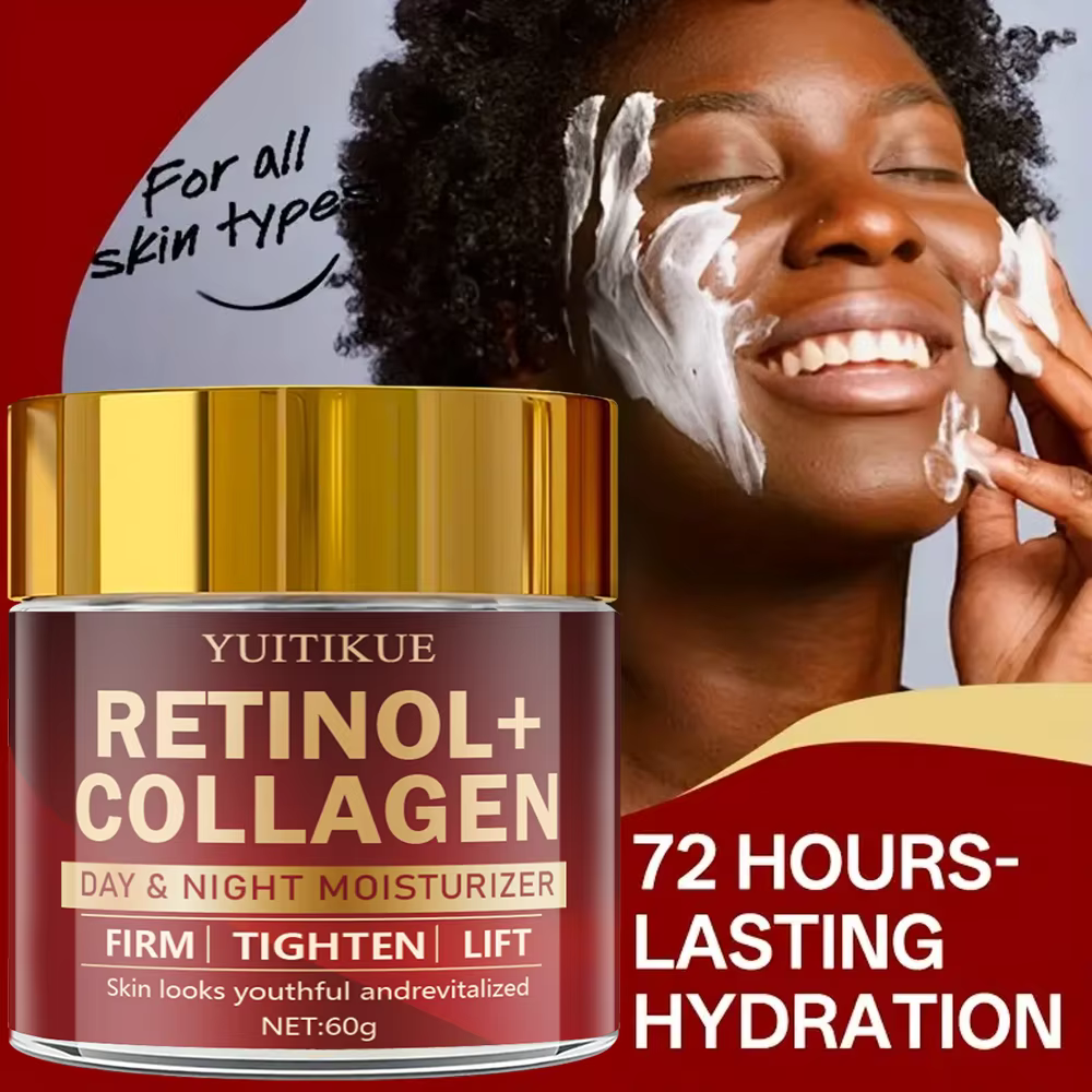 Crème au collagène au rétinol - Hydratant jour et nuit
