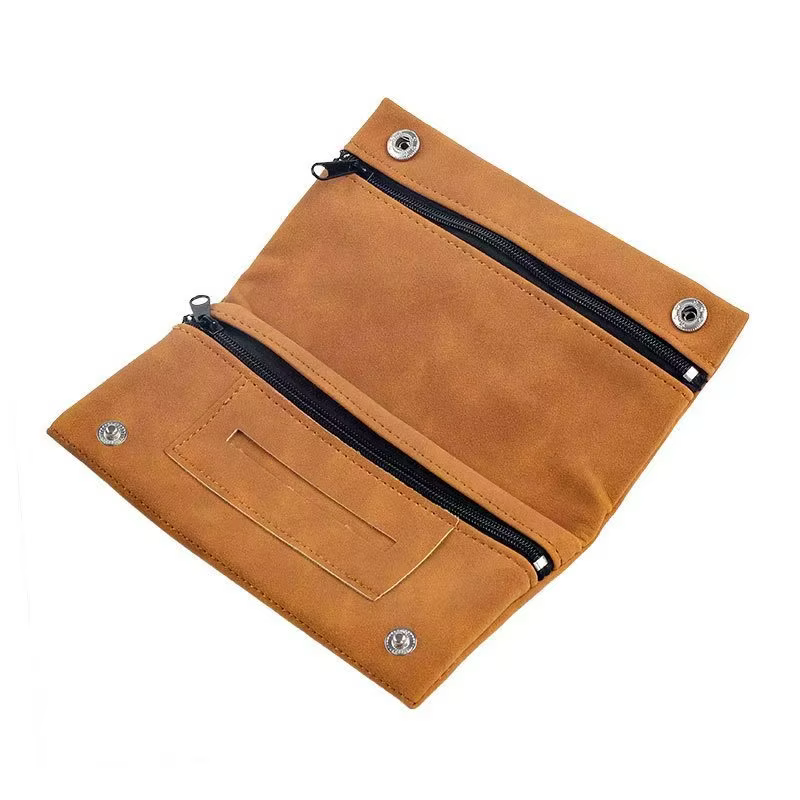 Pochette à tabac en cuir ponctué de graines, faite à la main, sac de rangement pliable, multifonctionnel, pour hommes, accessoires de fumeur