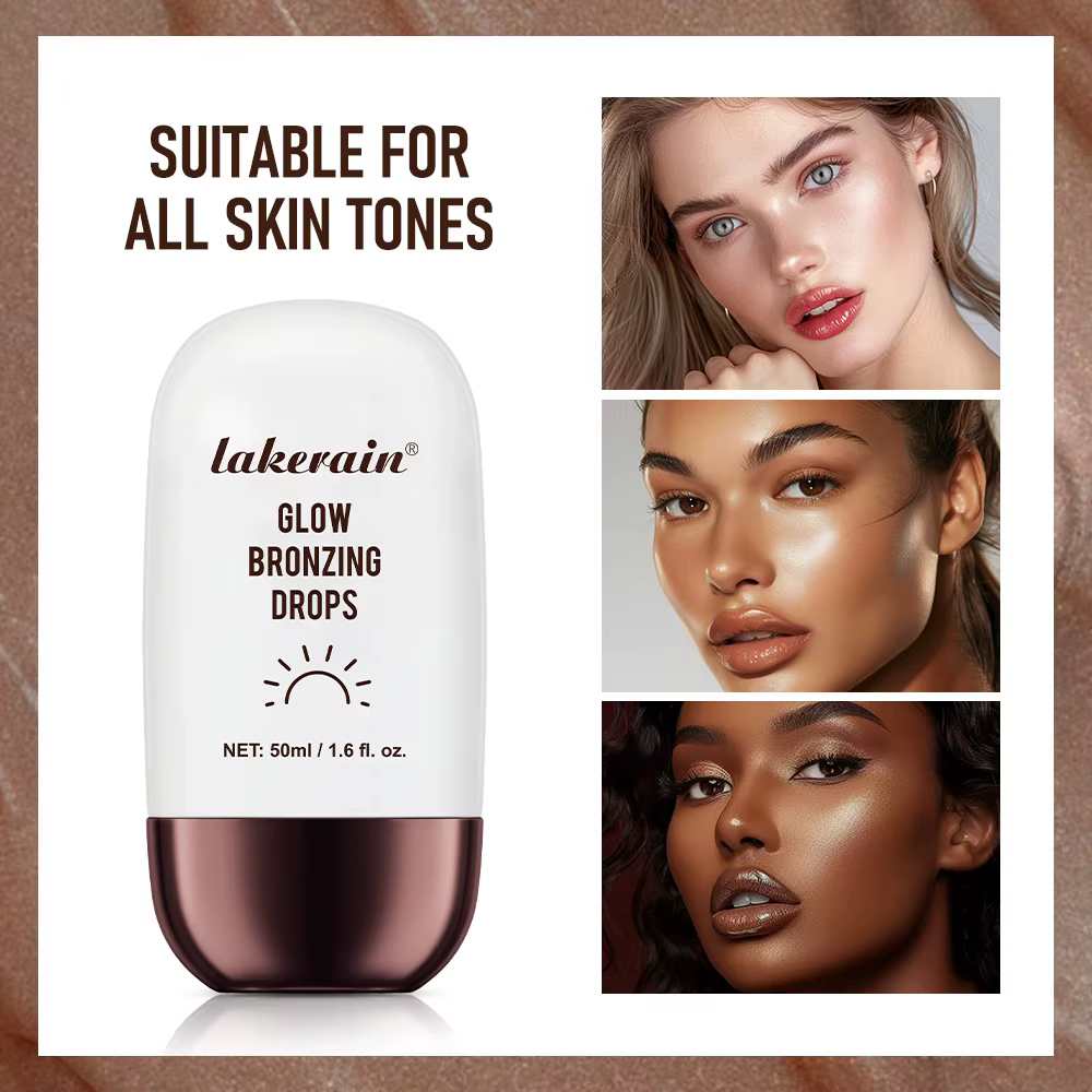 Gouttes bronzantes scintillantes