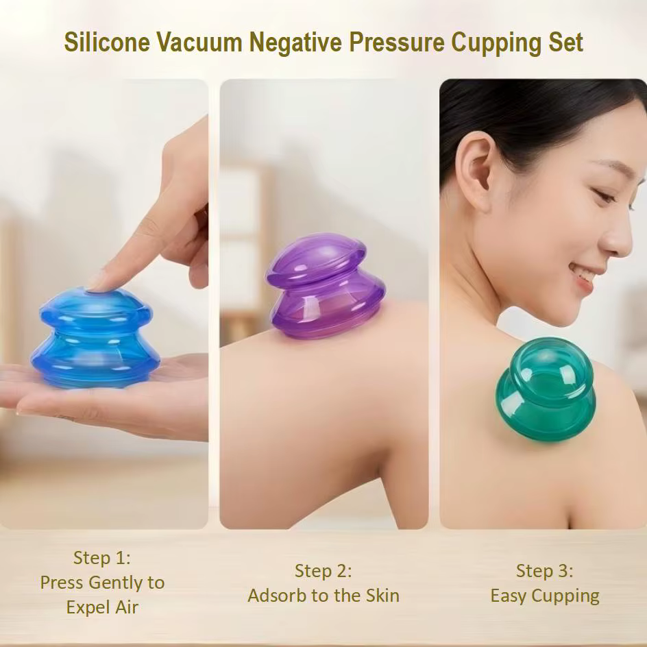 Kit de ventouses en silicone pour thérapie par aspiration