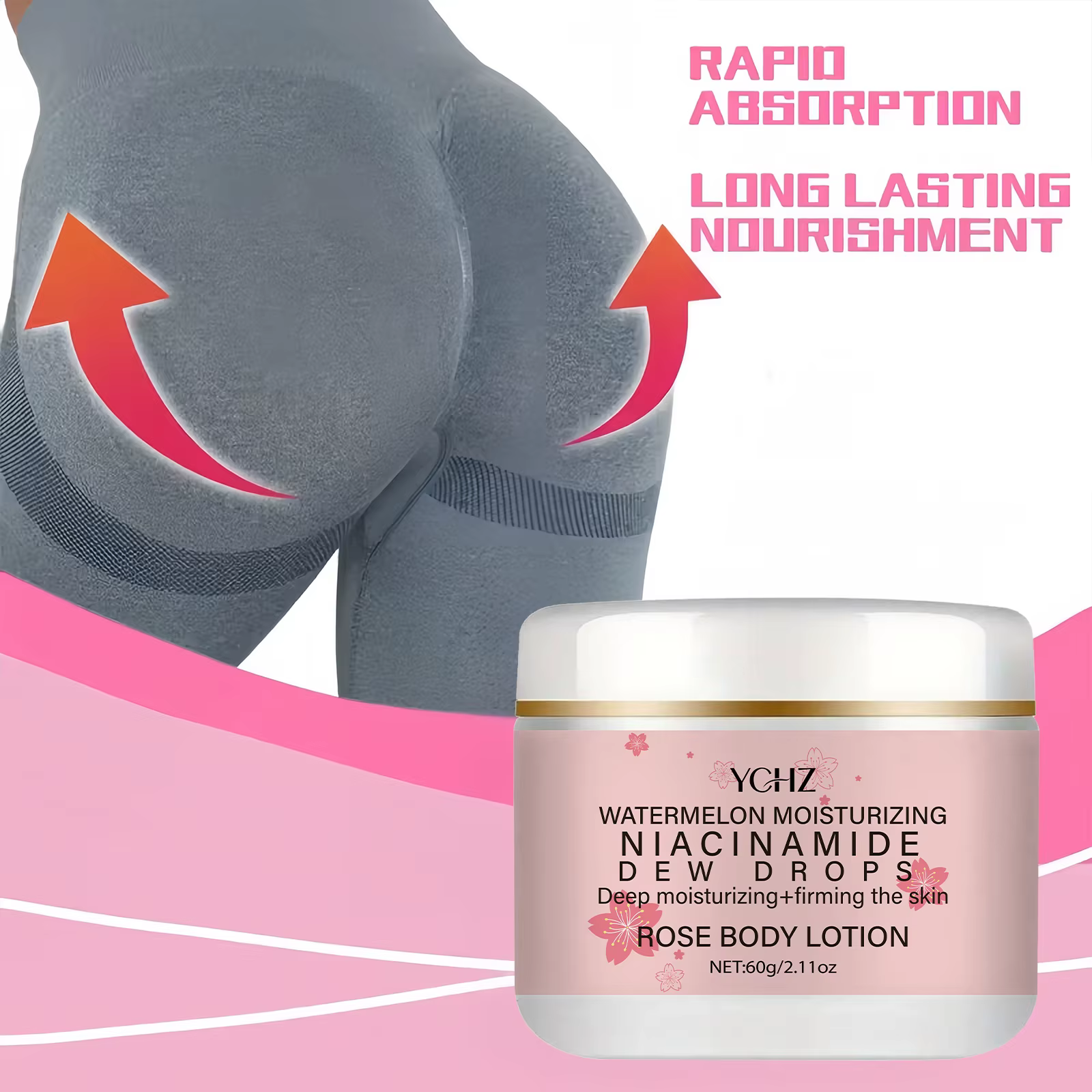 Crème liftante instantanée pour les fesses - 60g