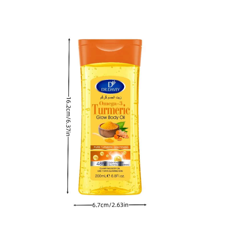 200mlHuile corporelleCharcuma Omega-3 Glow Huile corporelle