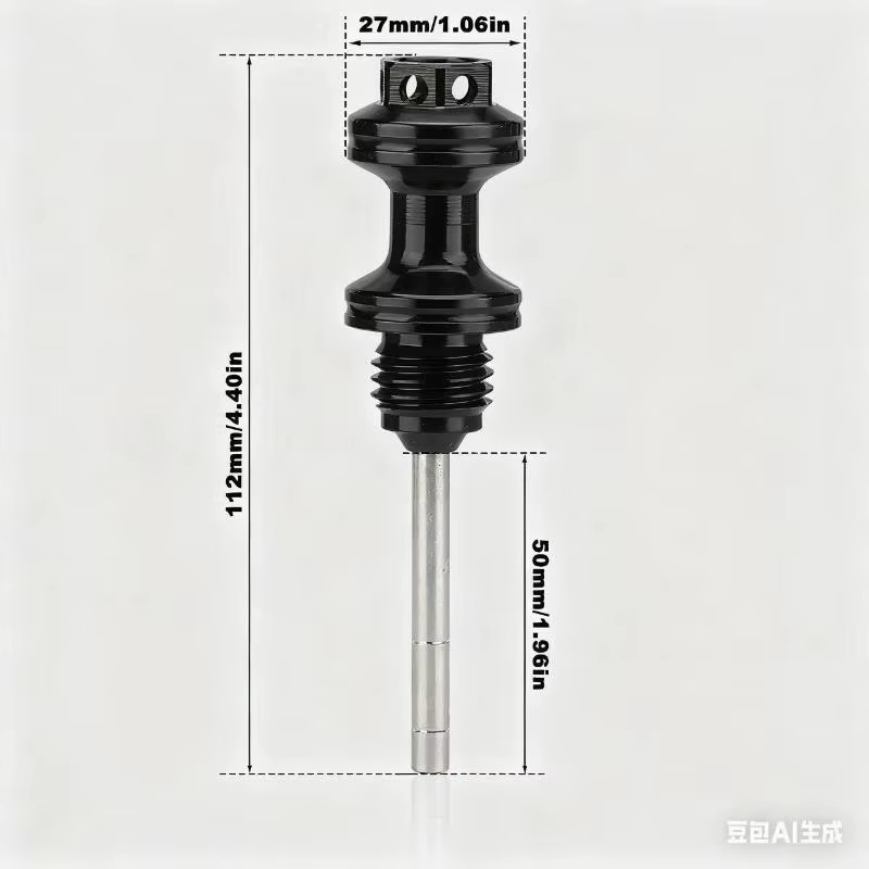 Jauge de niveau d'huile moteur CNC pour moto avec filtre pour une surveillance précise et un entretien facile