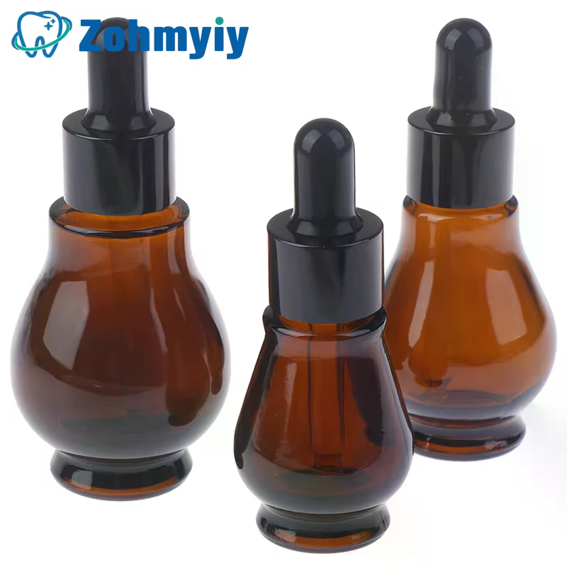Flacons compte-gouttes vides en verre marron de 10/20/30ml