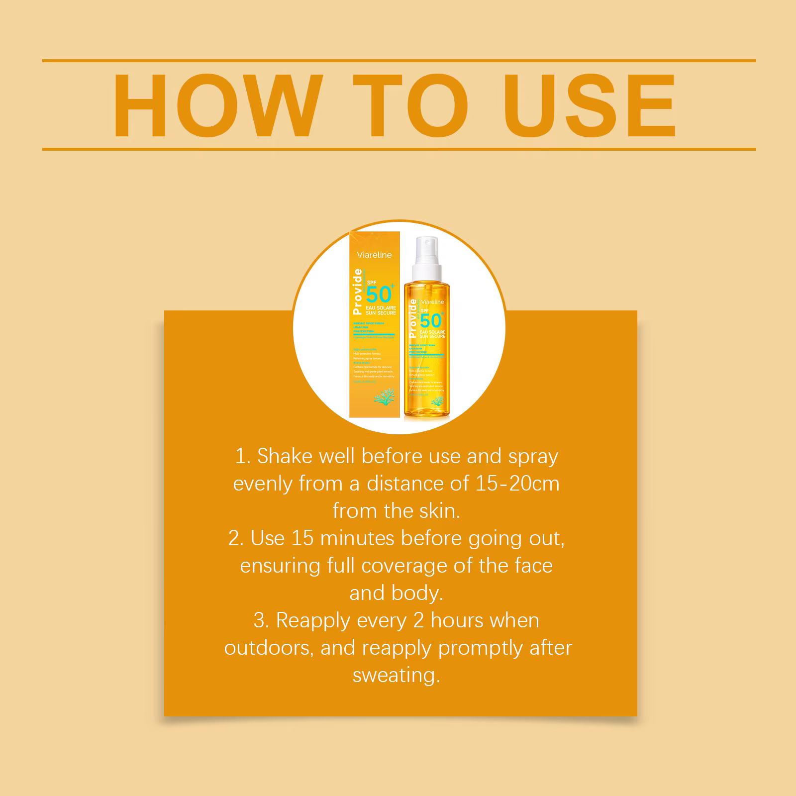 Spray solaire SPF50 100 ml
