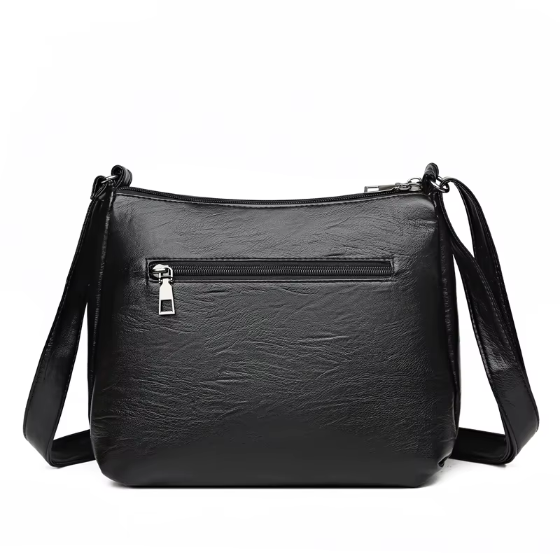 Sac à main asymétrique épaule dénudée en cuir élégant, sac de Shopping, nouvelle mode pour femmes, grain de peau de mouton, beau sac à bandoulière pour dames, 2024