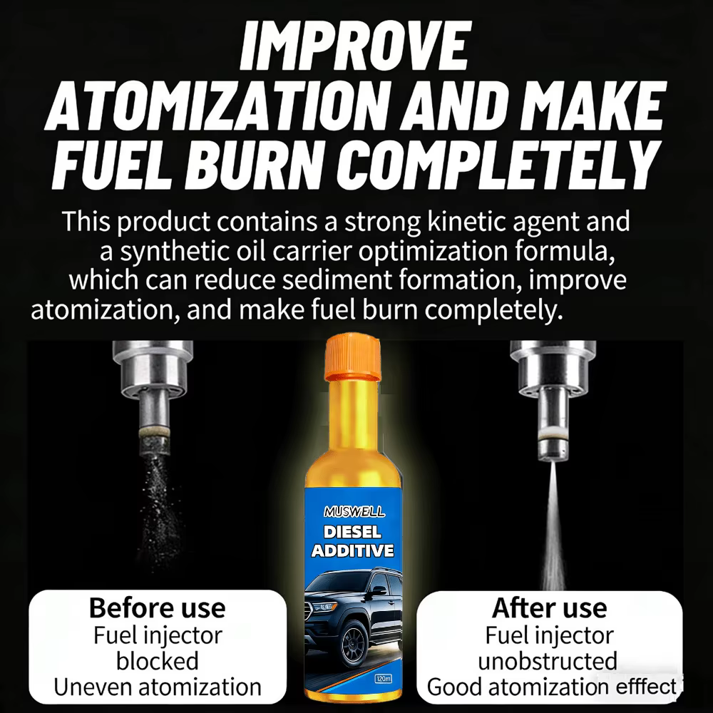 Additif Diesel : Maximise la puissance, augmente le Cétane, économie de carburant, réduit la fumée noire et les émissions, anti-douillement.