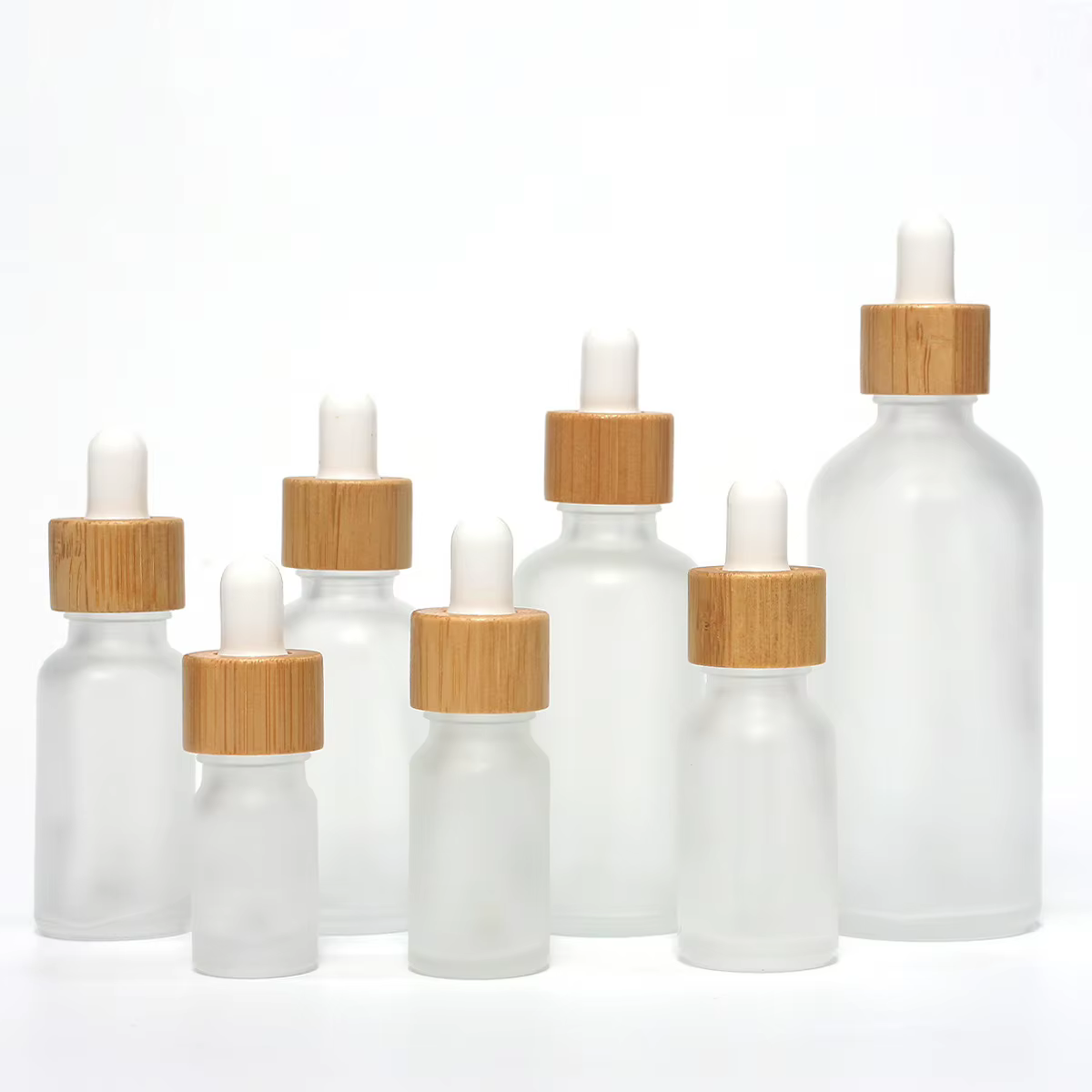 Flacons compte-gouttes huile essentielle pour soins cosmétiques de la peau 5ML-100ML récipient à Pipette en verre