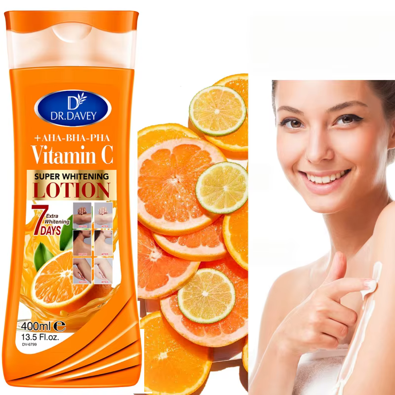 DR.DAVEY VITAMIN C body lotionGrande capacité400MLLotion corporelle hydratante et rafraîchissante Four Seasons