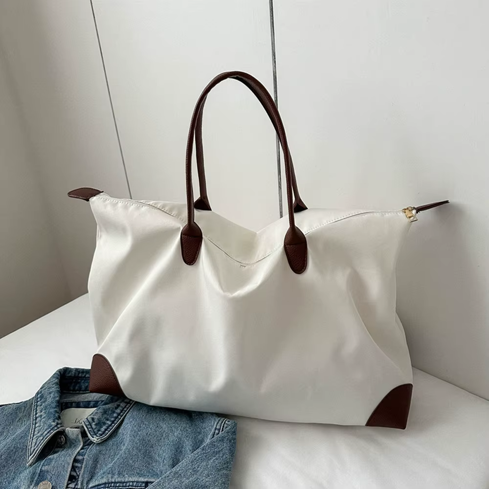 Sac fourre-tout pour femme - Grande capacité, nouveau style estival, sac à main décontracté et polyvalent, sac de voyage simple et élégant, sac de sport léger et portable, idéal pour ranger les téléph