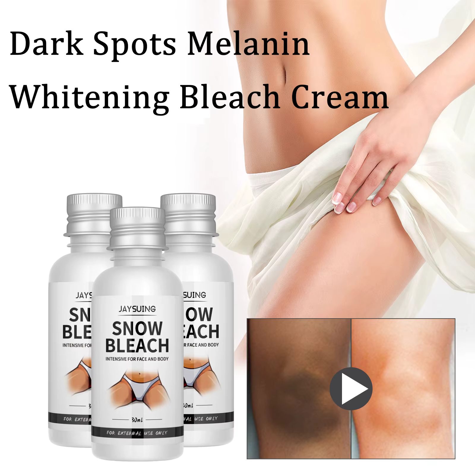 Crème de blanchiment pour le corps