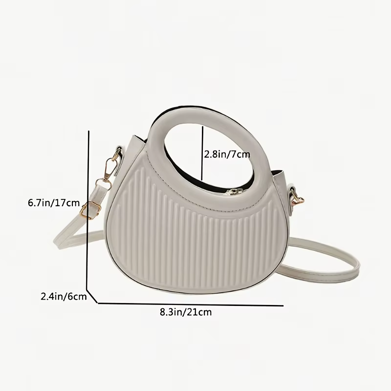 Sacs à bandoulière chics à rayures pour femmes, sac à main élégant en cuir synthétique, sac à main, sac à bandoulière de luxe pour un usage quotidien