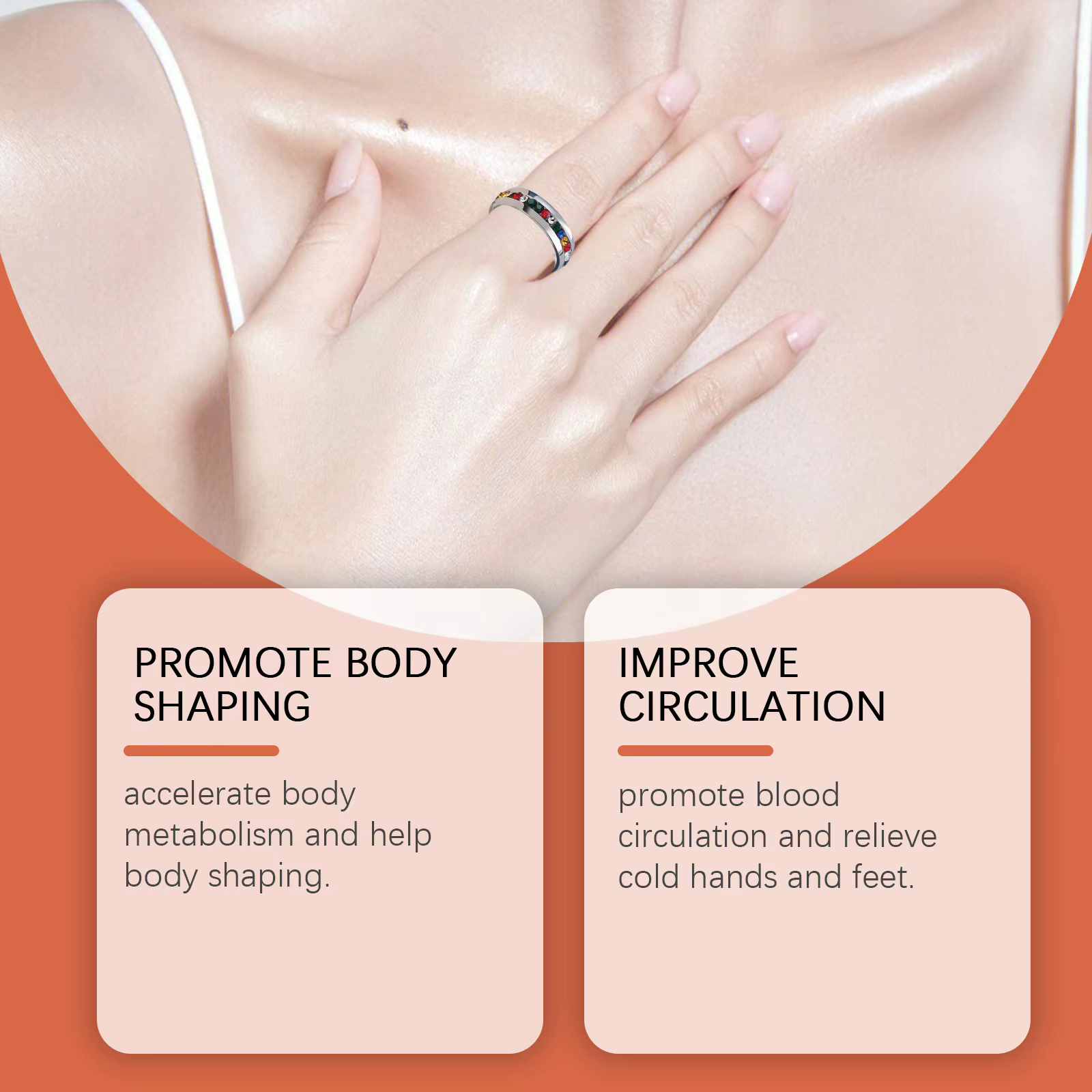 Anneau de perte de poids brûlant les graisses Fitness minceur corps Abdomen taille ventre contrôle Shaper favoriser la Circulation sanguine outil de soins de santé