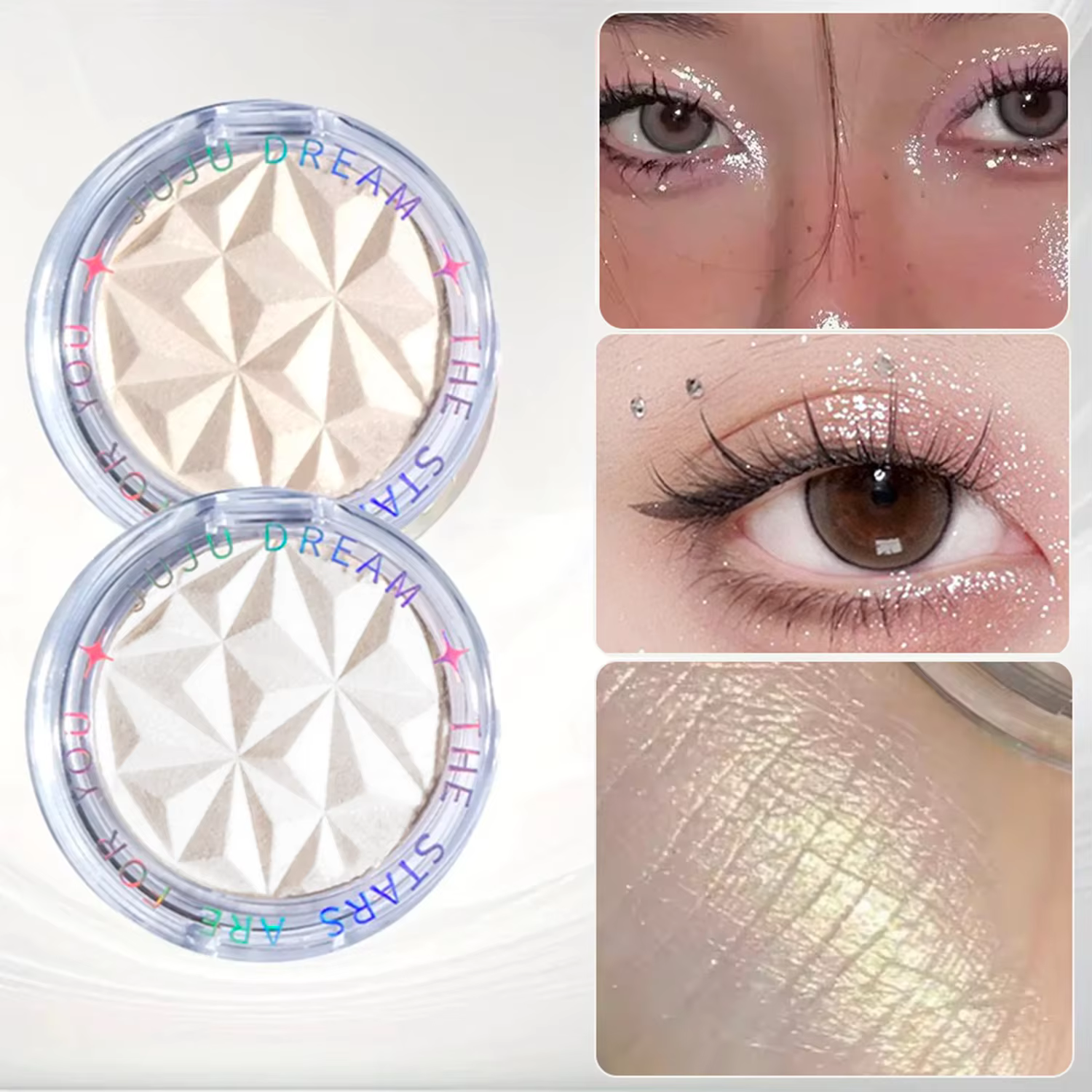 Palette de surligneurs Shimmer Diamond Glow 2 couleurs – Brighten & Contour
