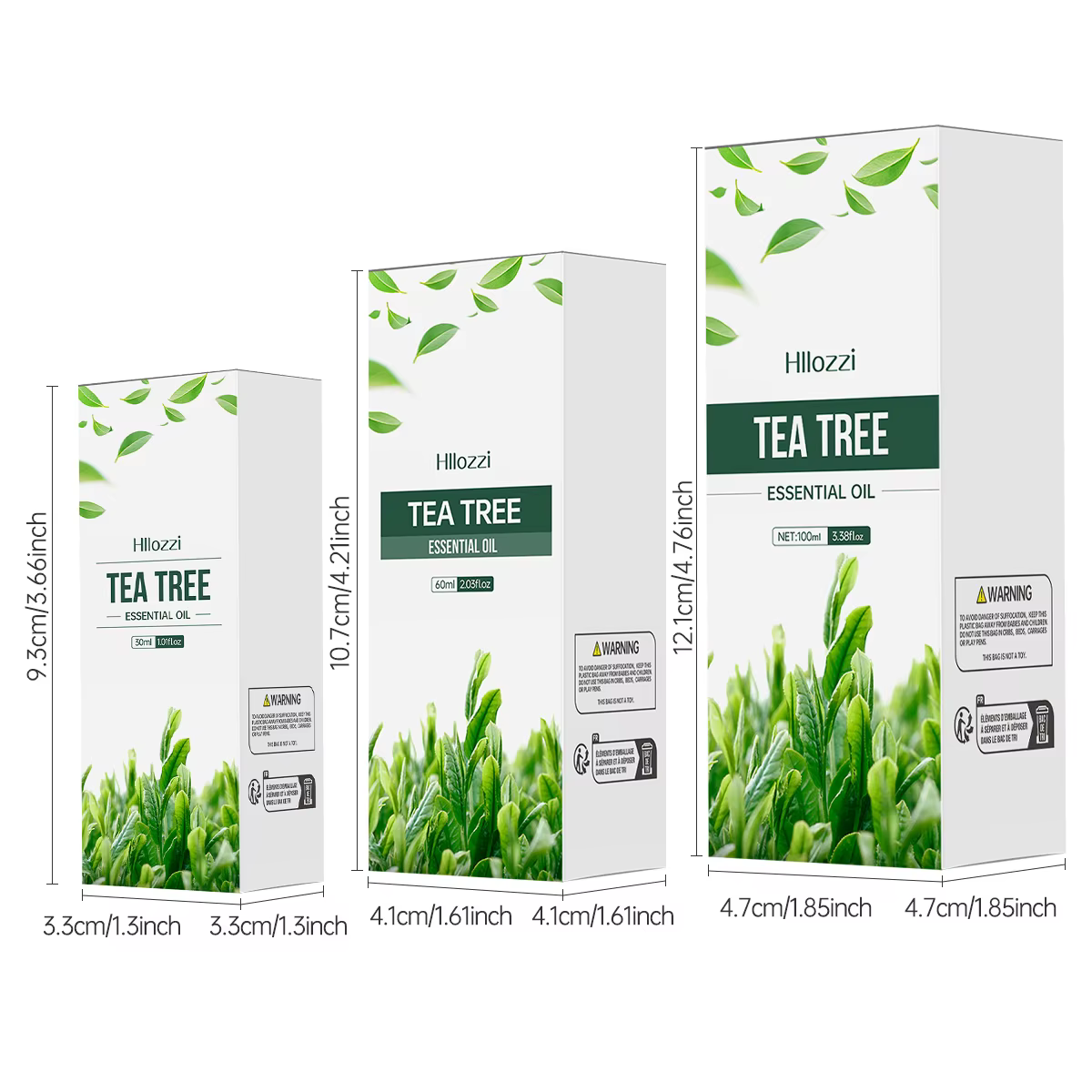 Huile essentielle d'arbre à thé 100ml/60ml/30ml